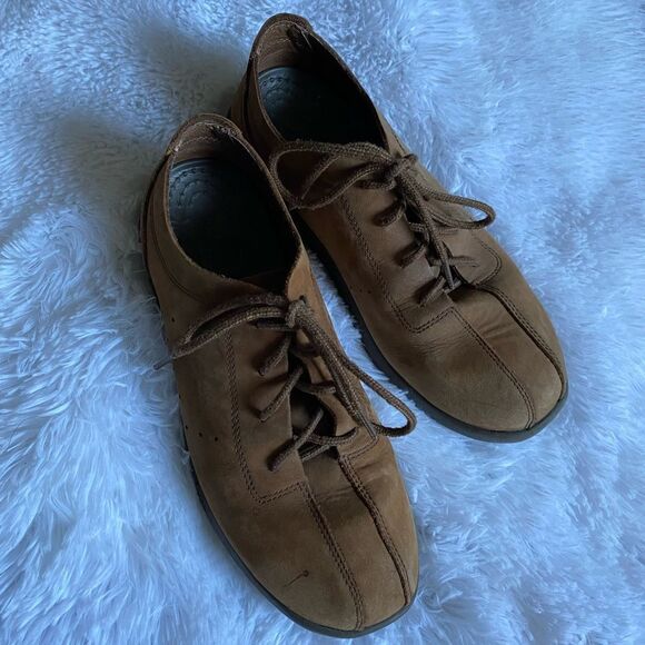 Crocs Shoes Brown Lace Up Mens Size 8 - Picture 1 of 9